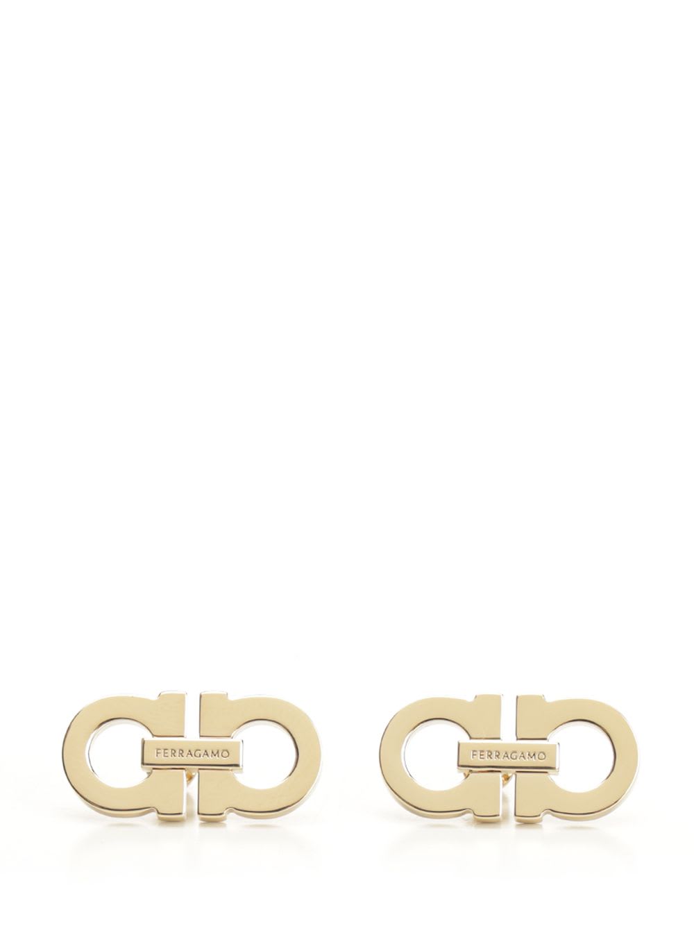 Ferragamo Gold-tone Finish Statement Earrings In Gold