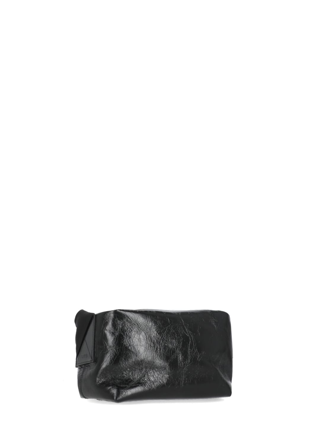 Uma Wang Leather Shoulder Bag In Black
