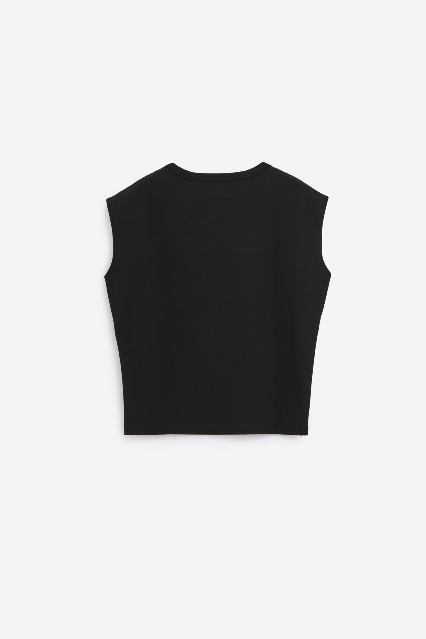 Shop Lemaire Cap Sleeve T-shirt In Black