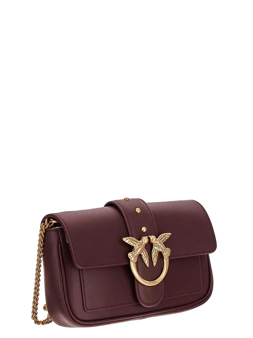Shop Pinko Love Wallet Bag Simply In Brown