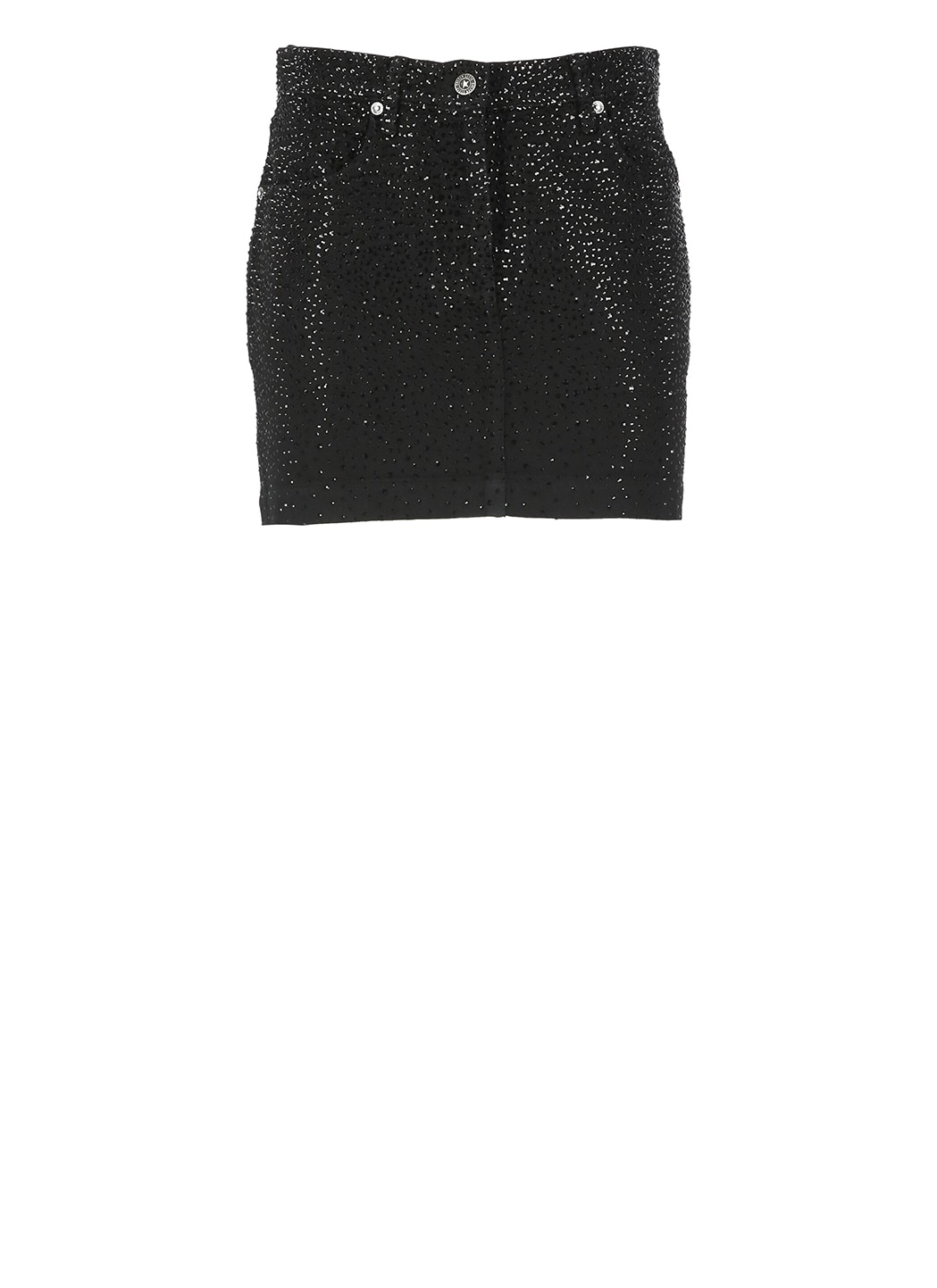 Shop Golden Goose Mini Skirt With Strass In Black