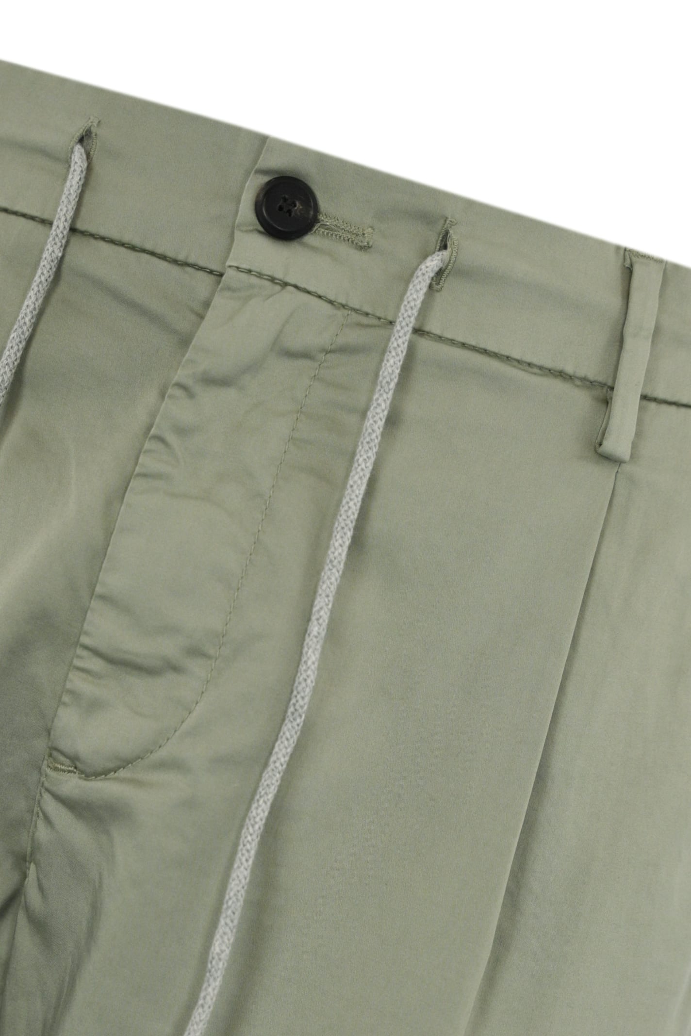 Eleventy Cotton Trousers With Drawstring