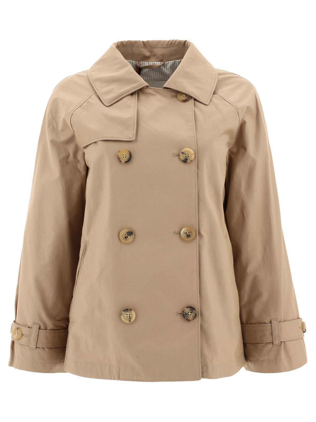 Max Mara The Cube Double Breasted Overiszed Trench Coat