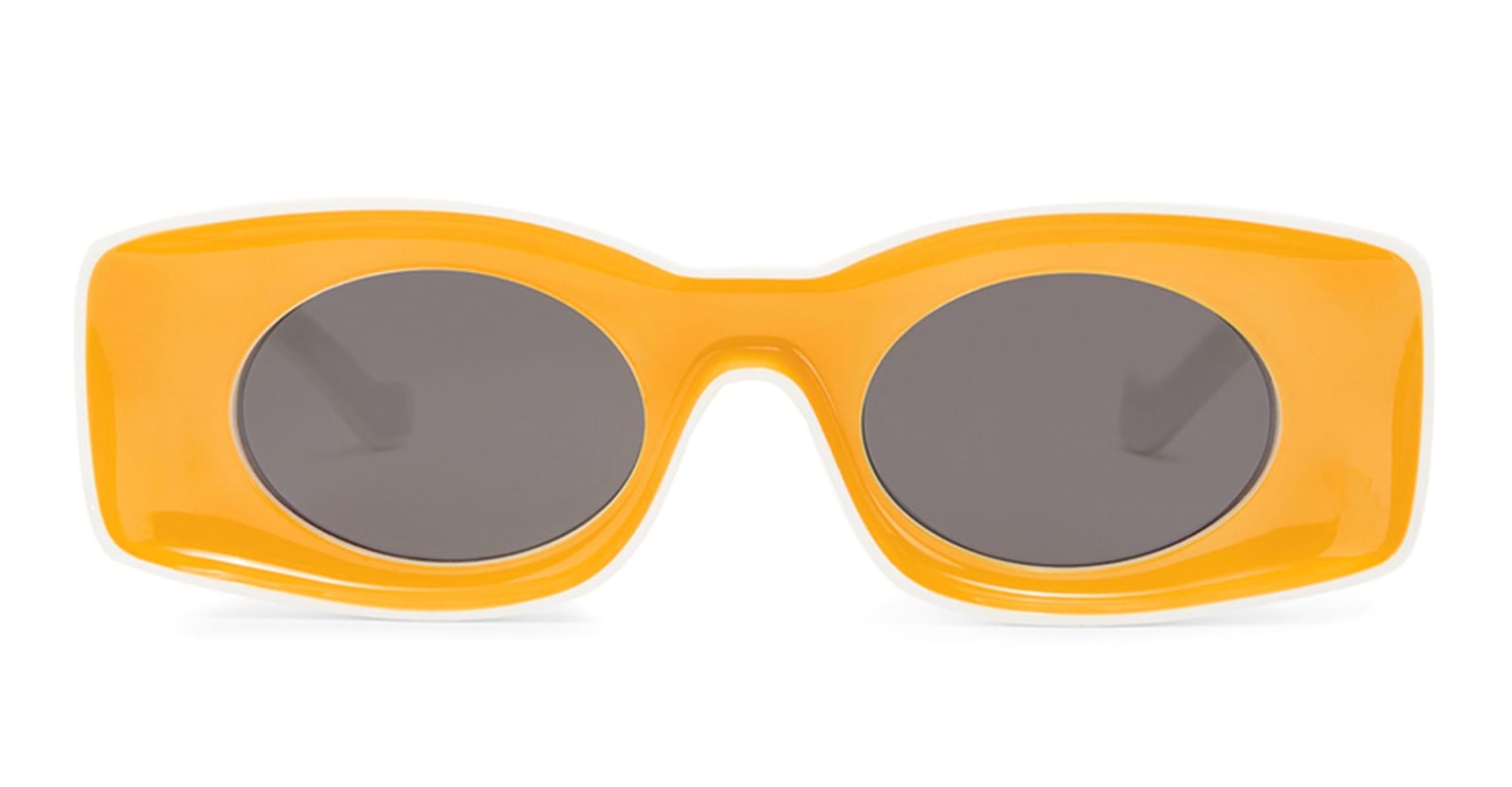 Shop Loewe Lw40033i - Yellow / White Sunglasses