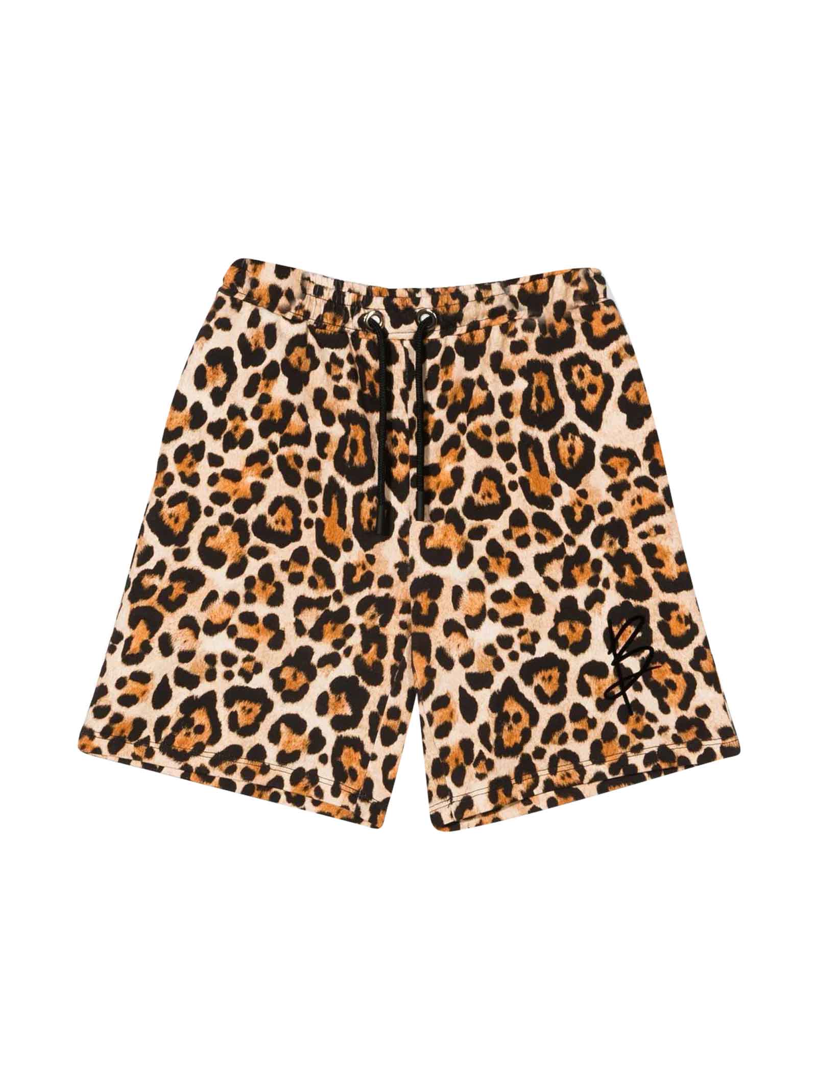 Miss Blumarine Animal Print Shorts In Maculato