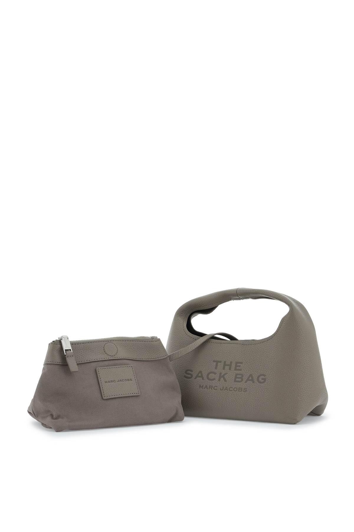 Marc Jacobs The Mini Logo Printed Sack Bag In Cement