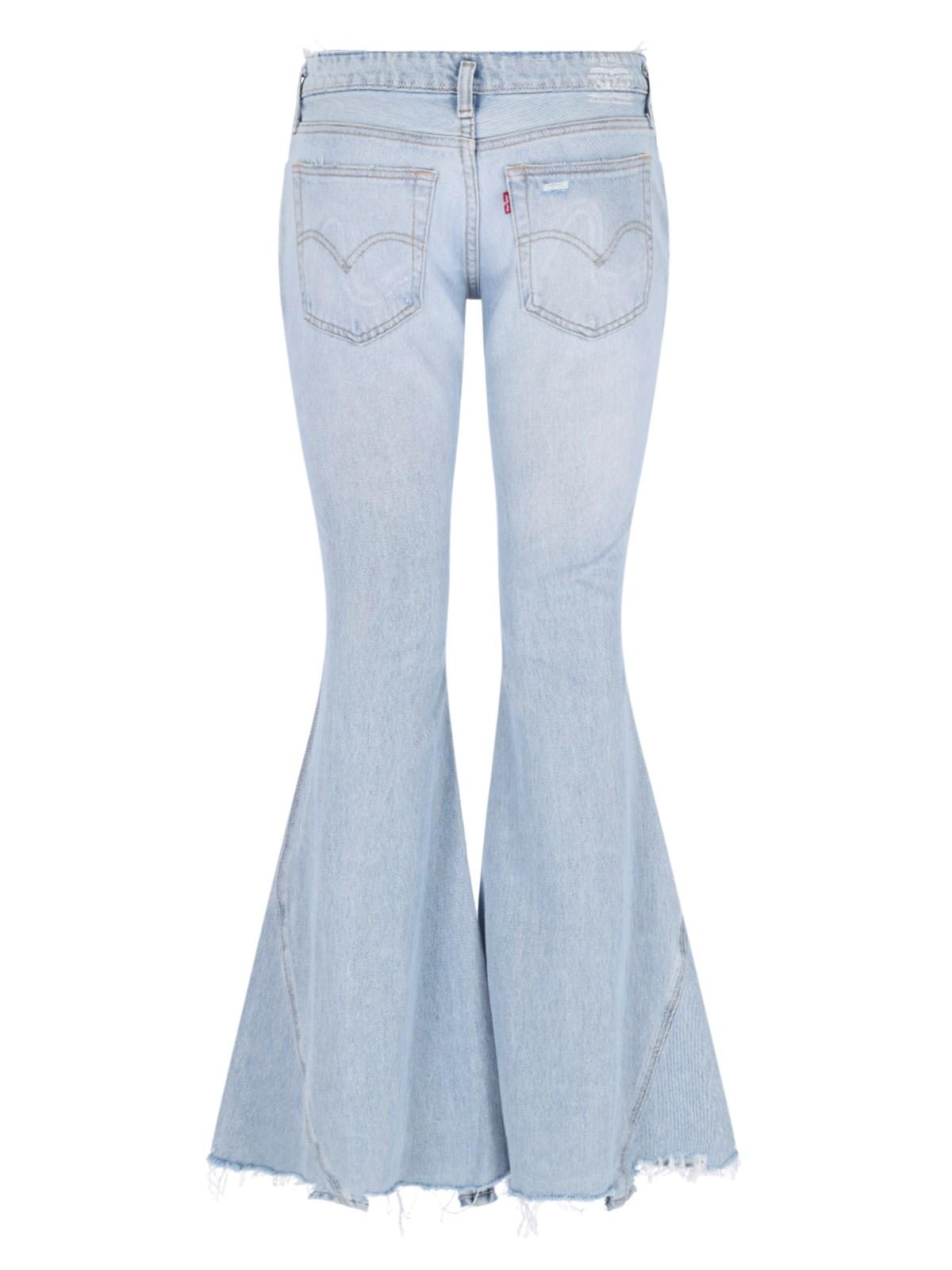 Shop Erl X Levis Flared Jeans In Blue