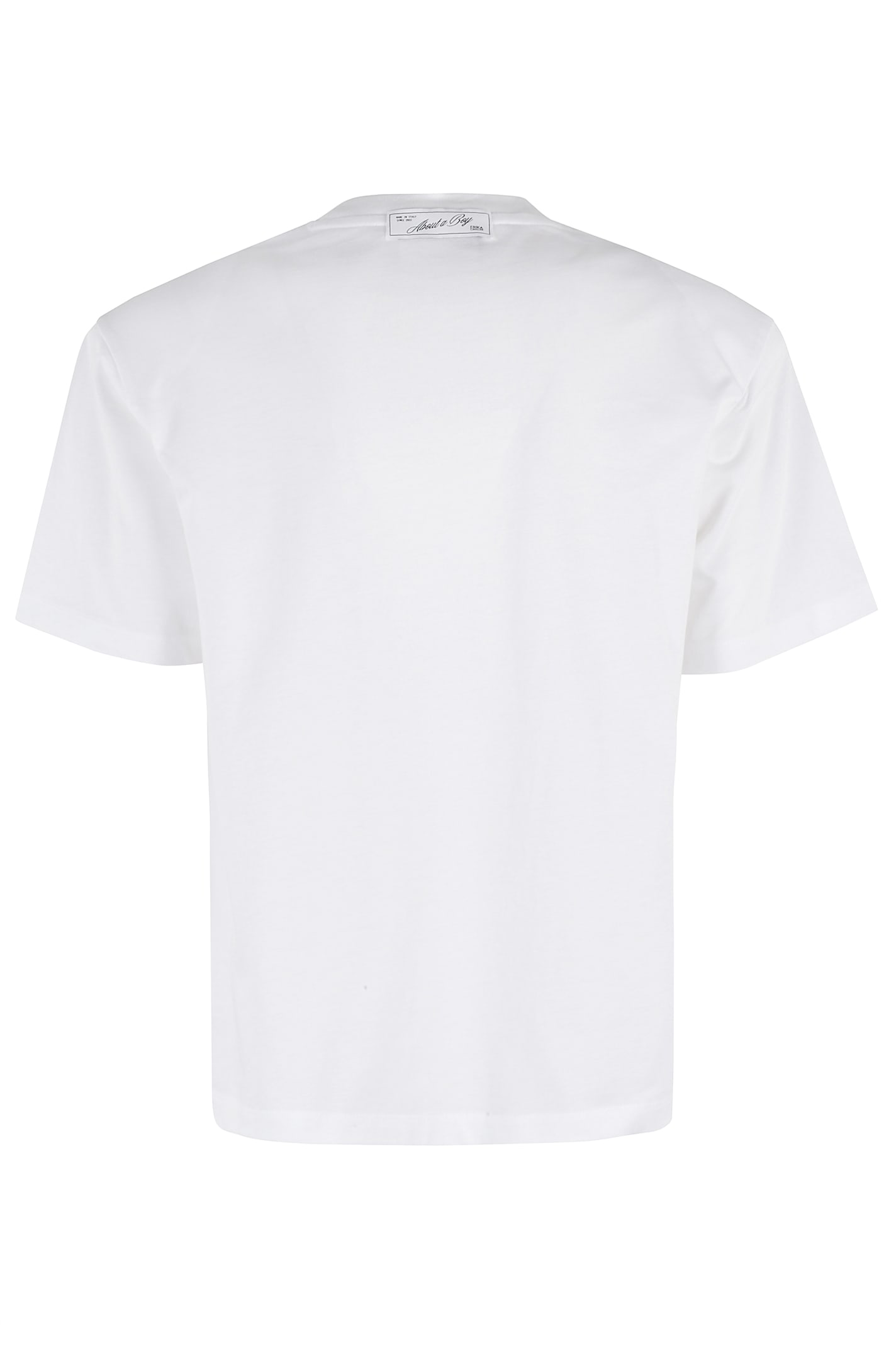 Erika Cavallini Printed Cotton T-shirt In Ri Bianco Ricamo