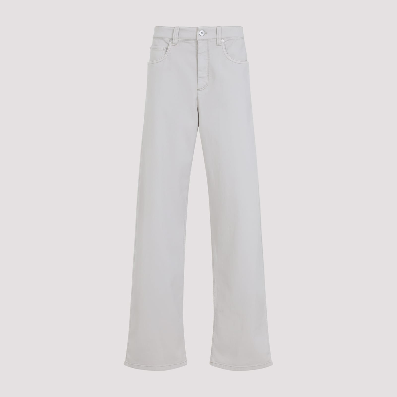 Brunello Cucinelli Contemporary Loose Trousers In White