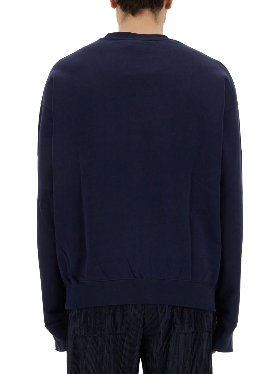Family First Heart Sweatshirt In Blue