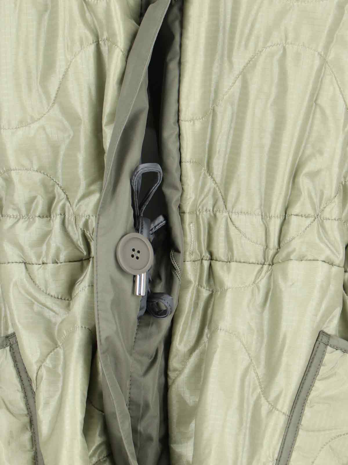 Marfa Stance Parachute Patchwork Reversible Parka In Green