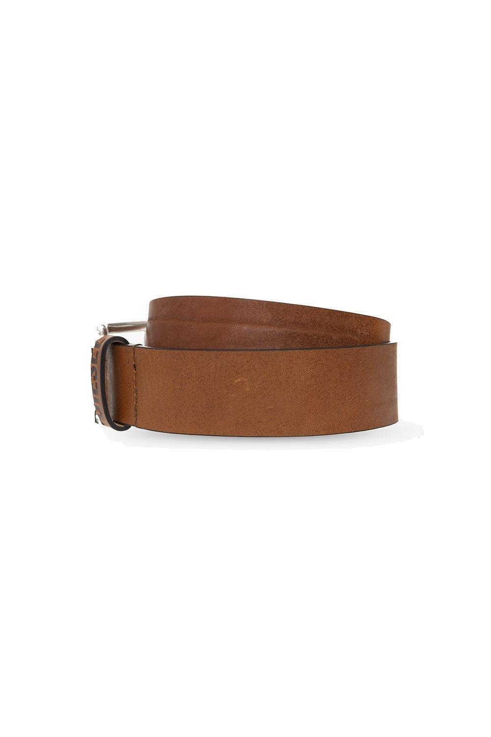 Diesel Logo B Visible Belt In Bruciato