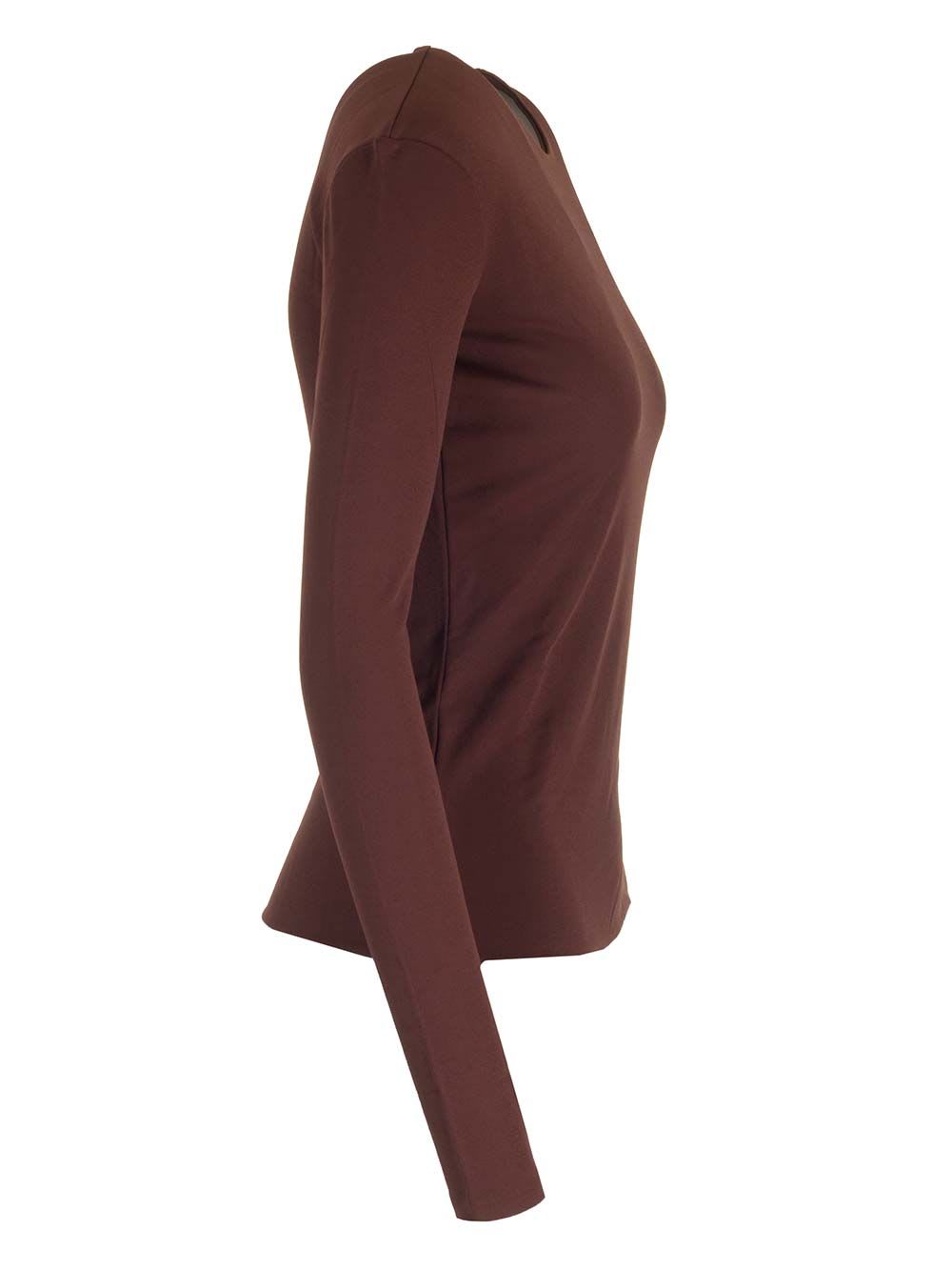 Shop Jil Sander Jersey Sweater In Brown