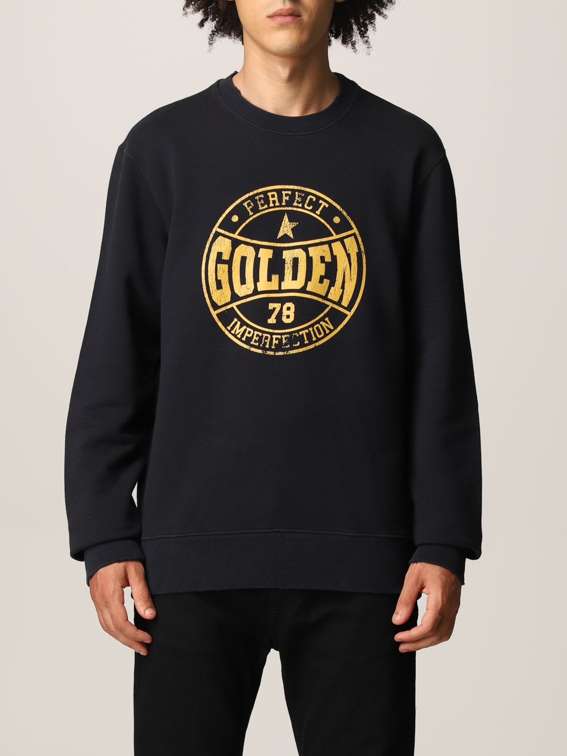 Golden Goose Sweatshirt Golden Goose Cotton Sweatshirt With Contrasting Logo