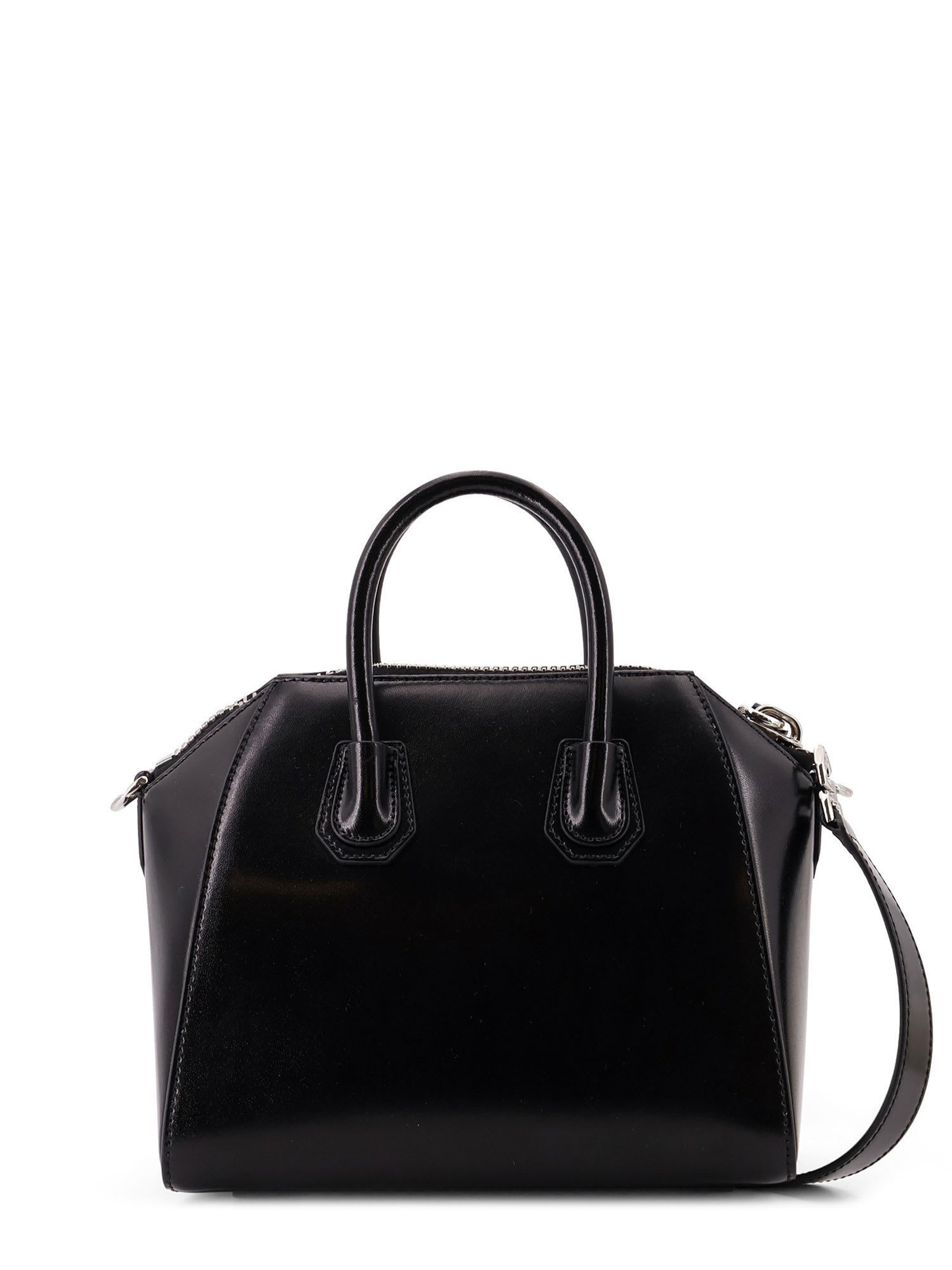 Givenchy Antigona Mini Leather Shoulder Bag In Black