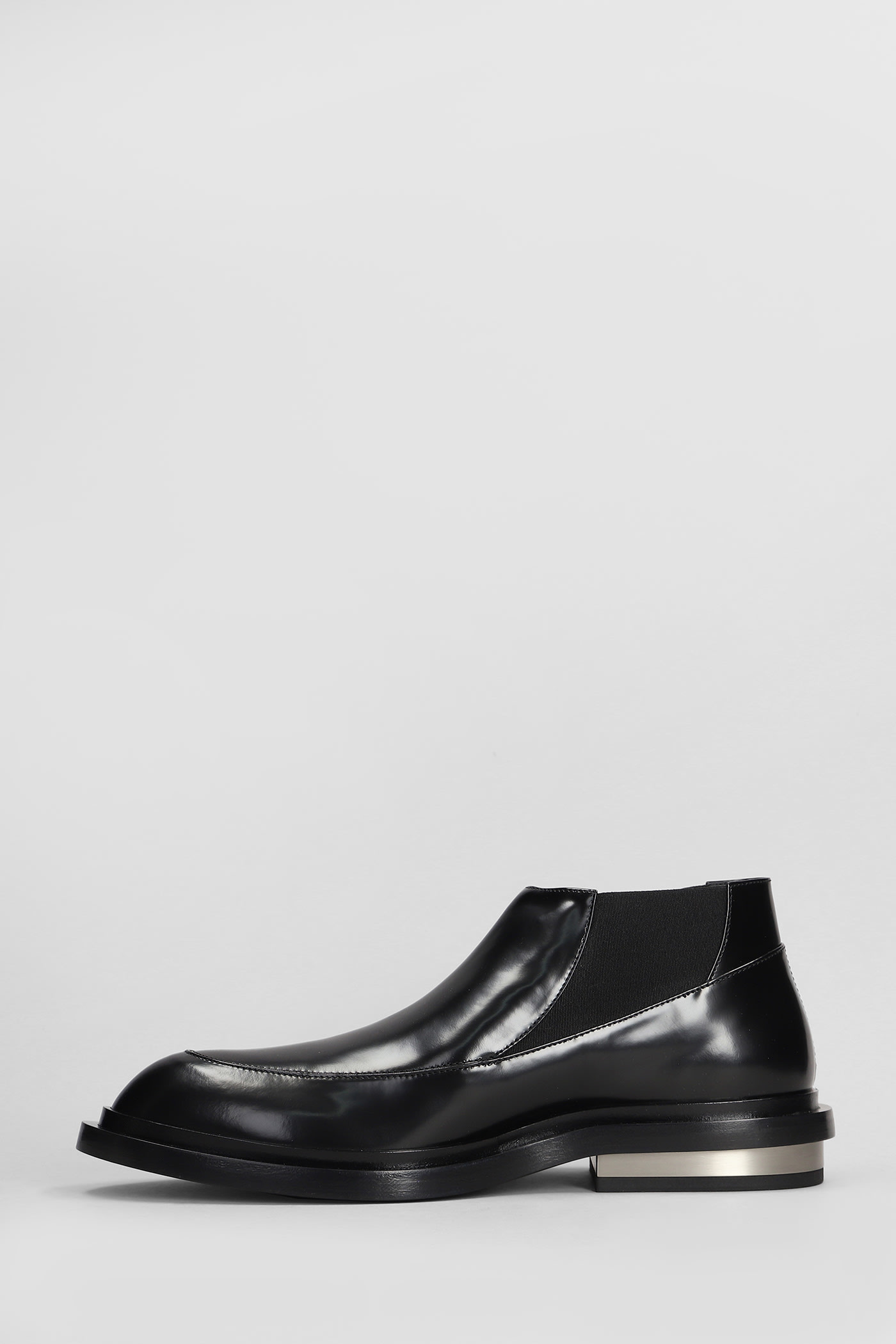 Shop Jil Sander Ankle Boots In Black Leather