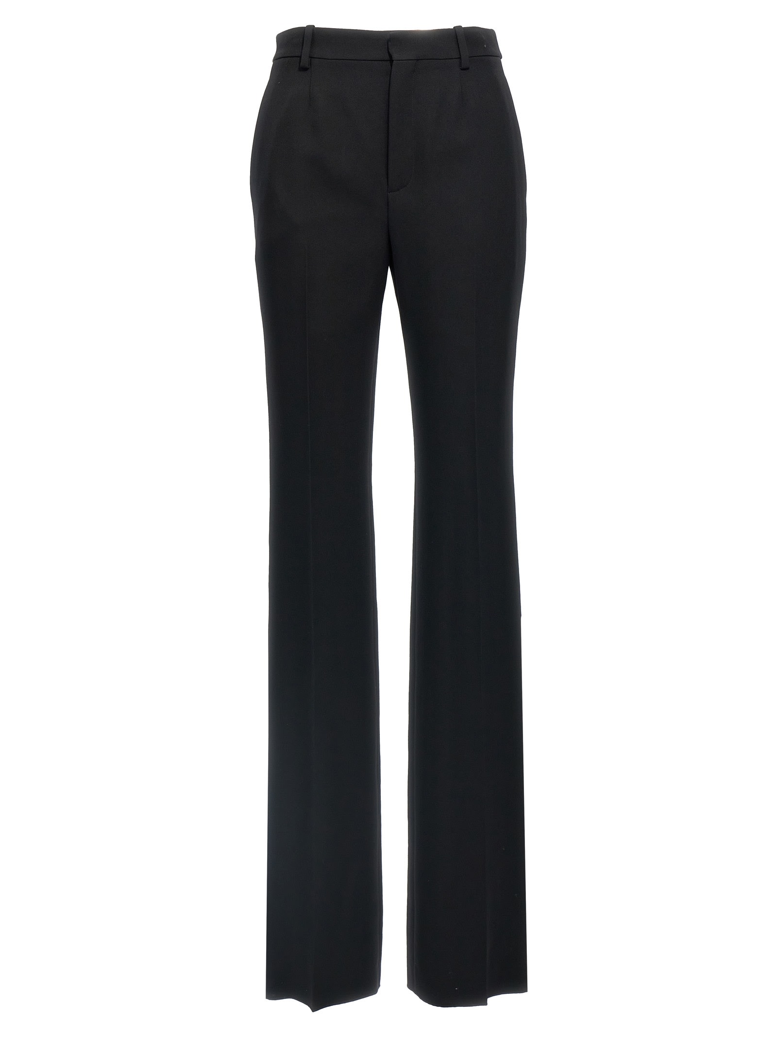 Shop Saint Laurent Tuxedo Pants In Black