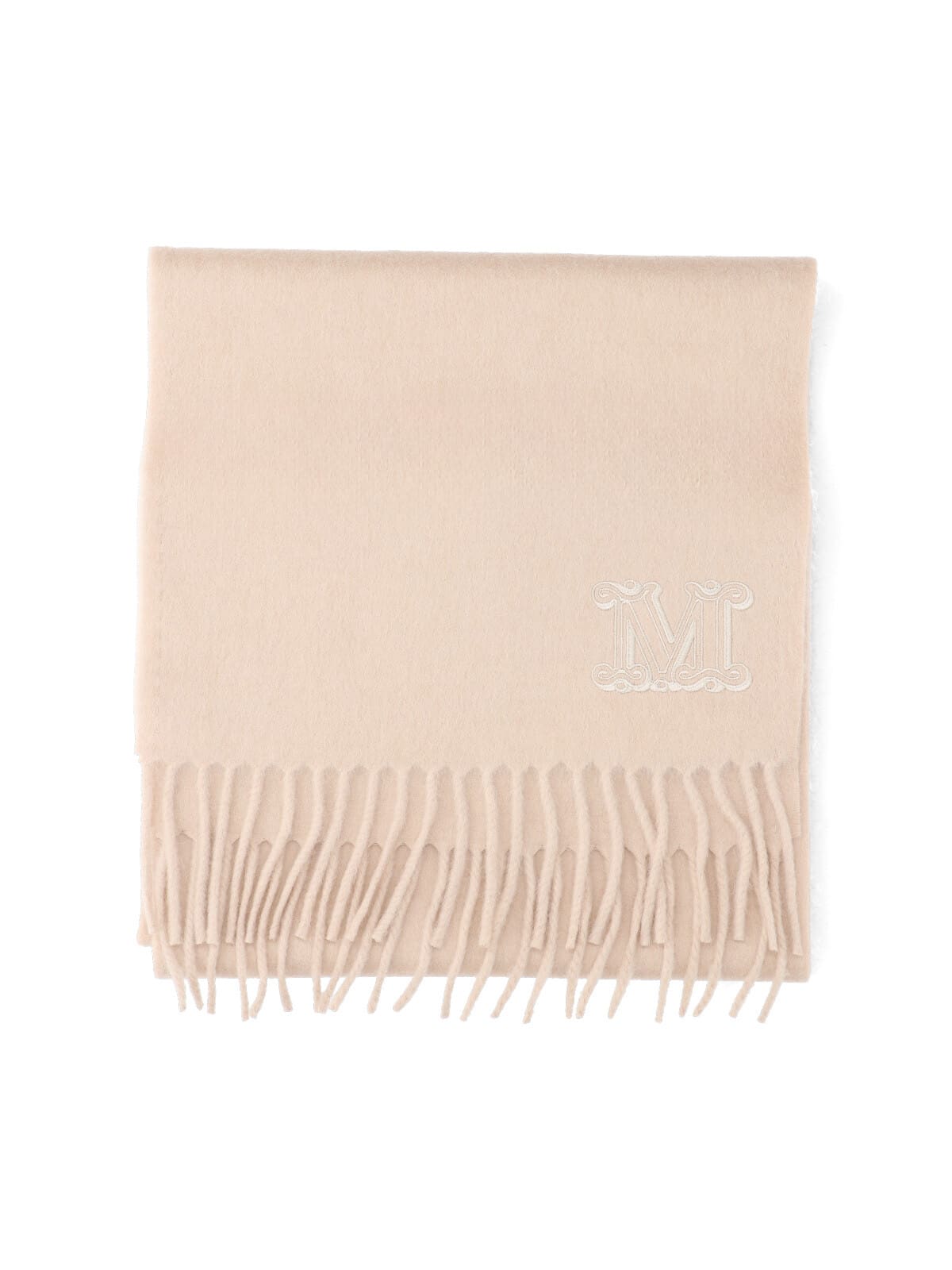 Max Mara Monogram Scarf In Neutral