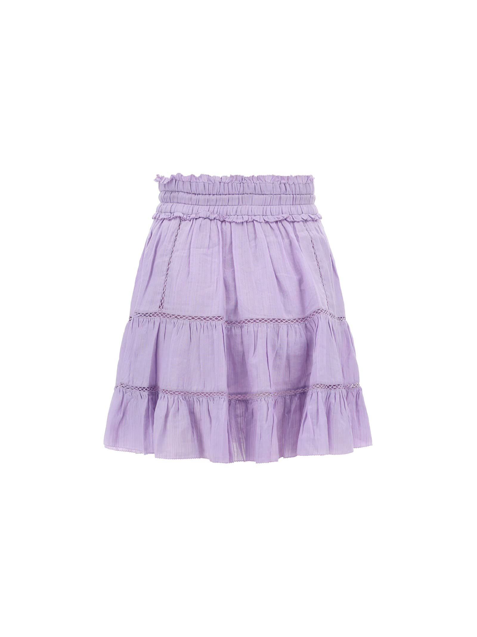 Shop Marant Etoile Lioline Skirt In Lilac