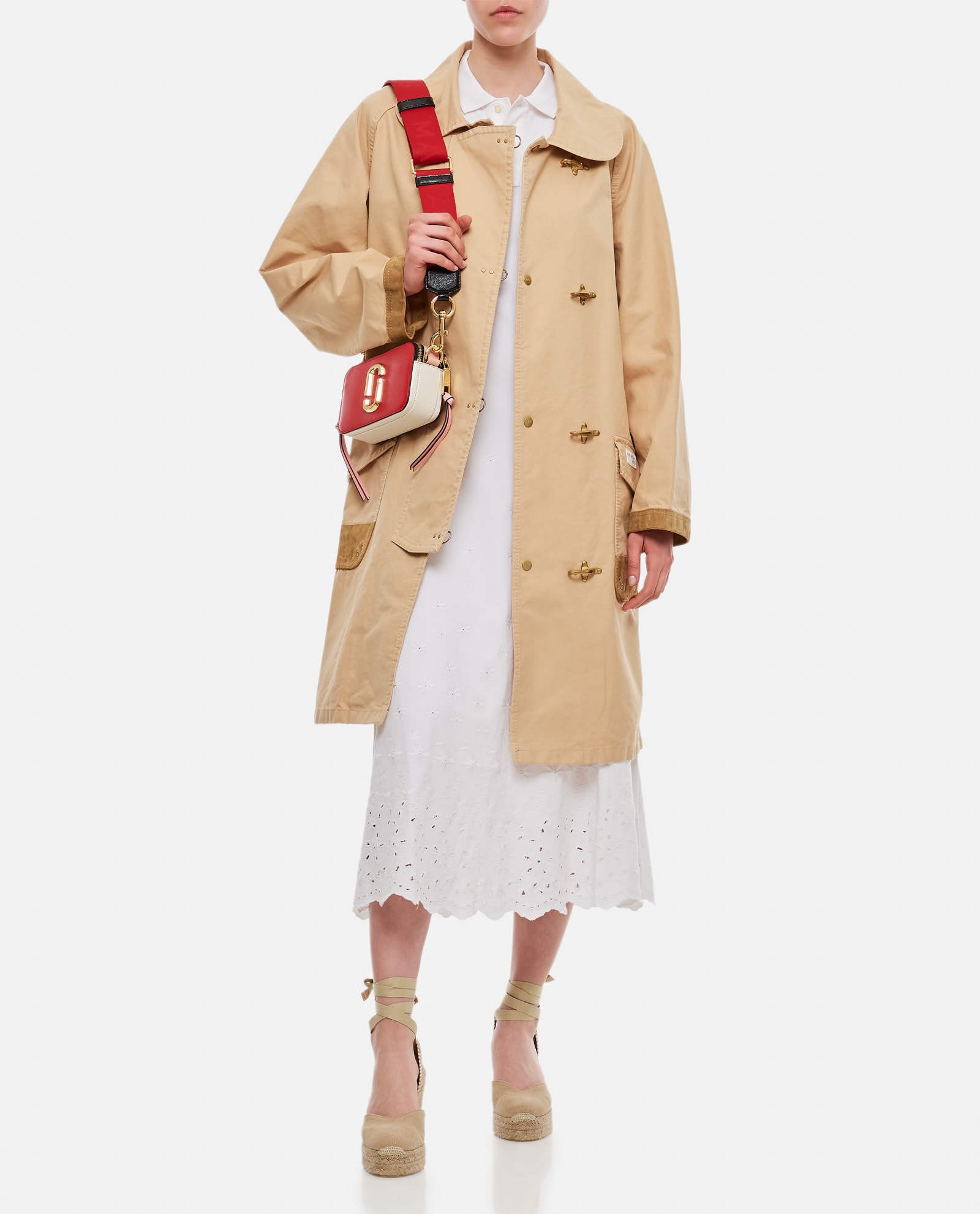 Fay Archive 4 Hooks Caban Coat In Beige