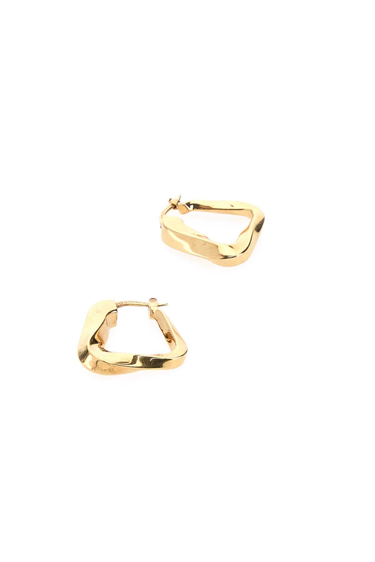 Shop Bottega Veneta Gold Metal Earrings