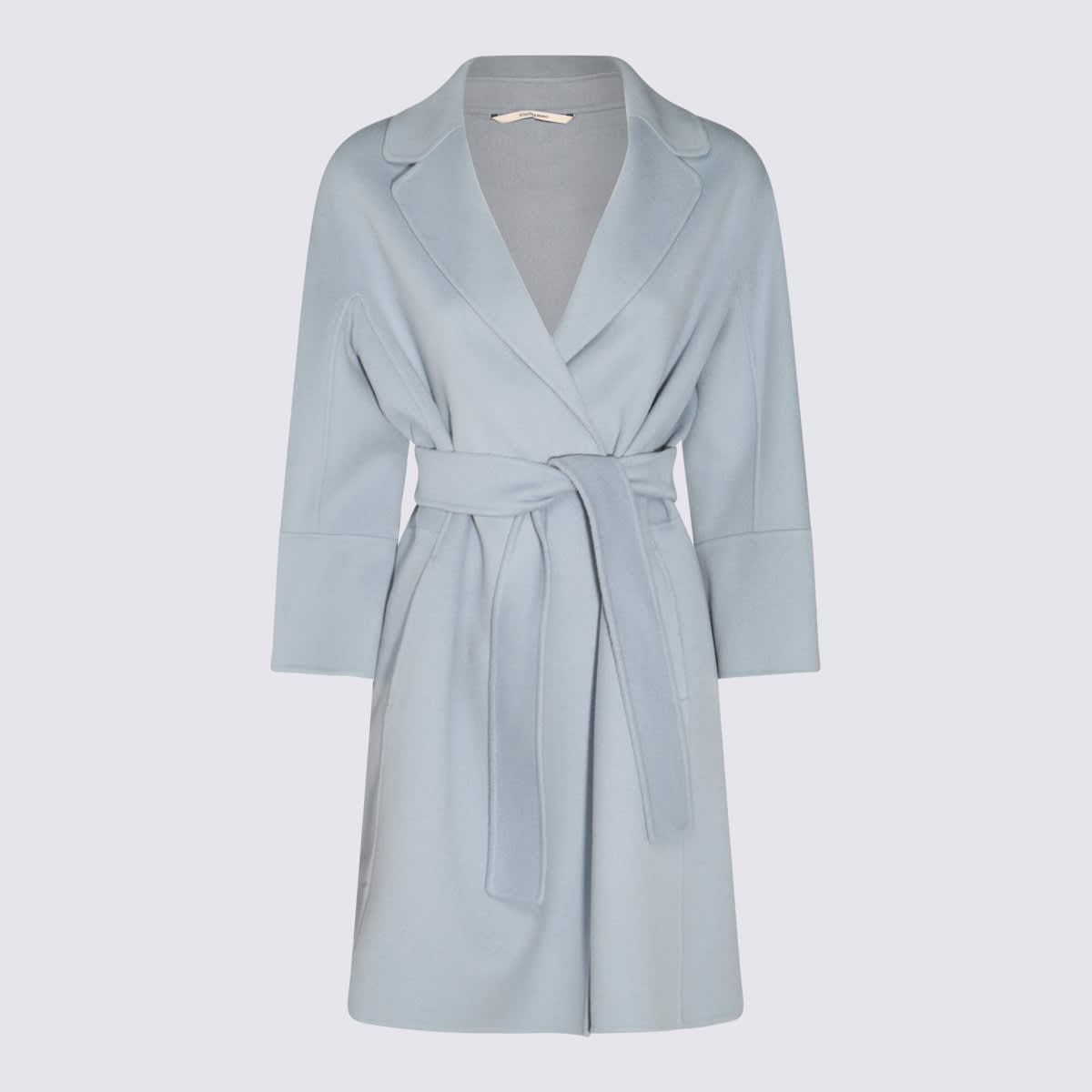 'S Max Mara Light Blue Wool Arona Coat