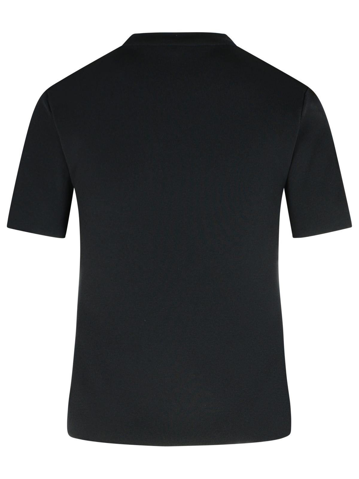 Max Mara Adelio Black Viscose Blend T-shirt In Black