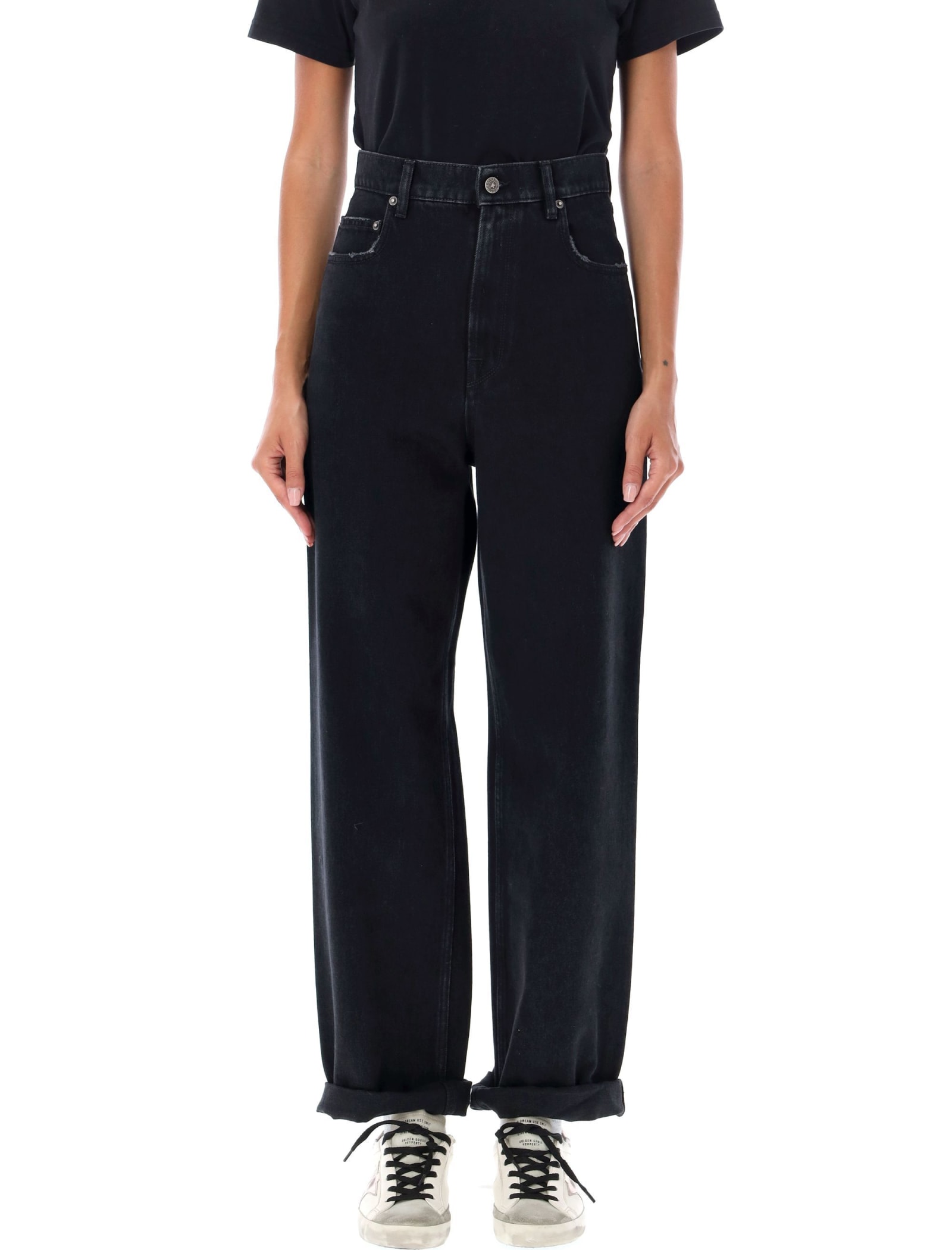 Shop Golden Goose Kim Jeans In Black