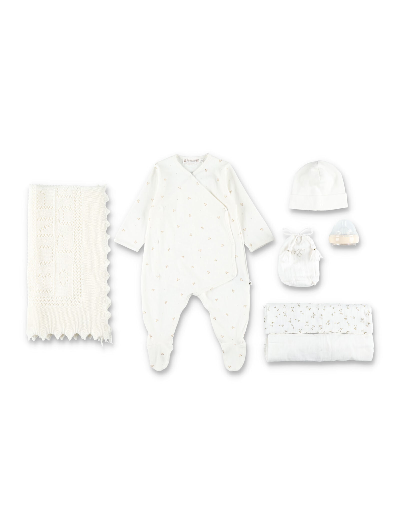 Bonpoint Newborn Essentials Gift Set With Blanket And Pyjamas In White