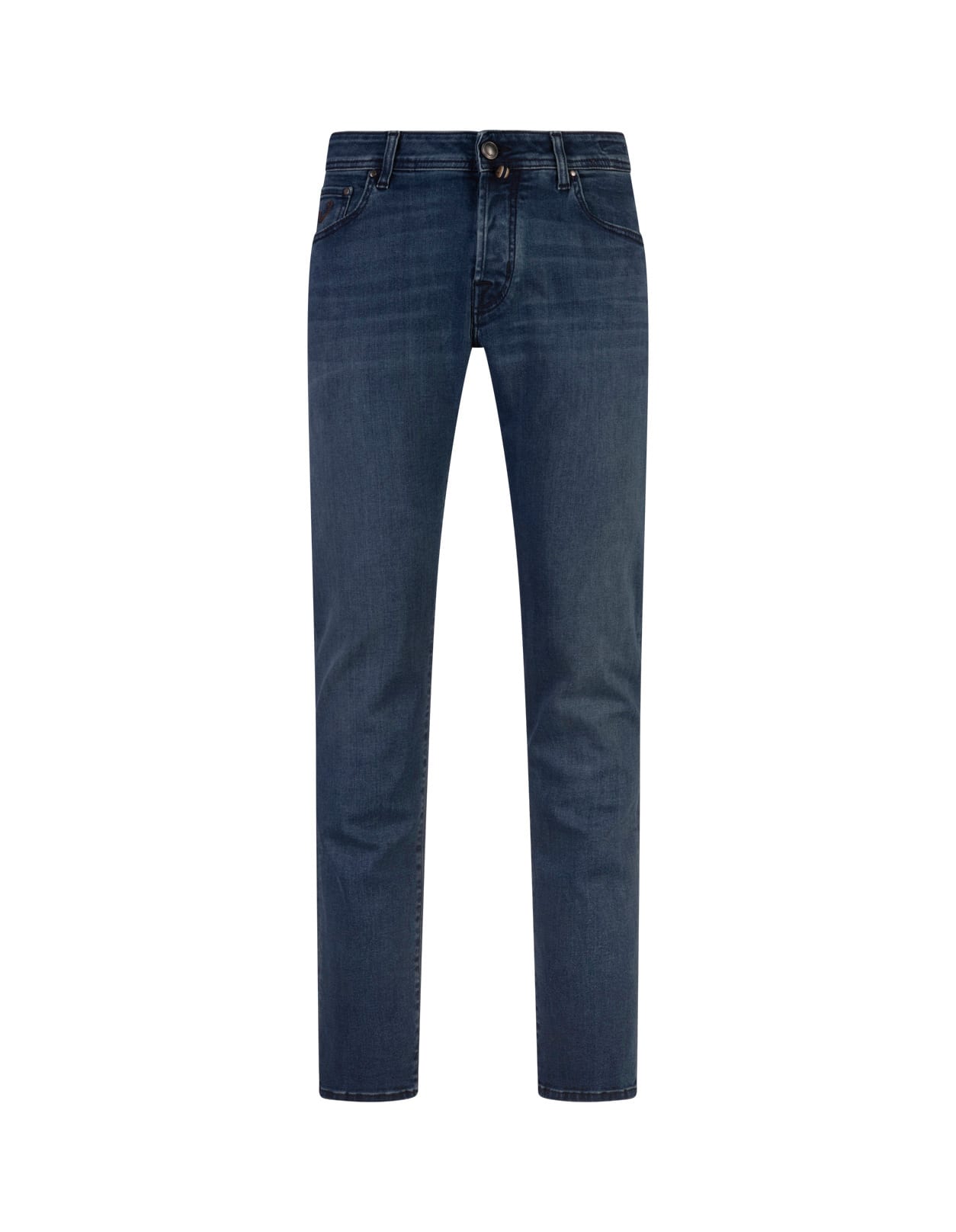 Jacob Cohen Nick Slim Fit Jeans In Dark Blue Super Stretch Denim