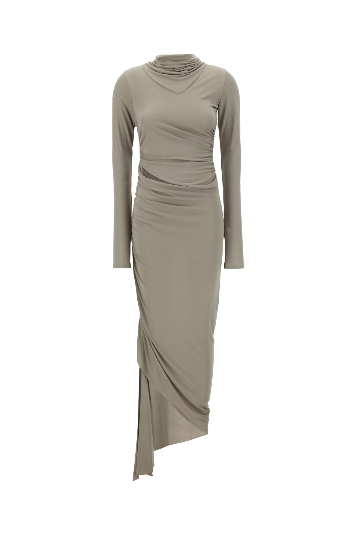 ANDREĀDAMO Grey Viscose Dress