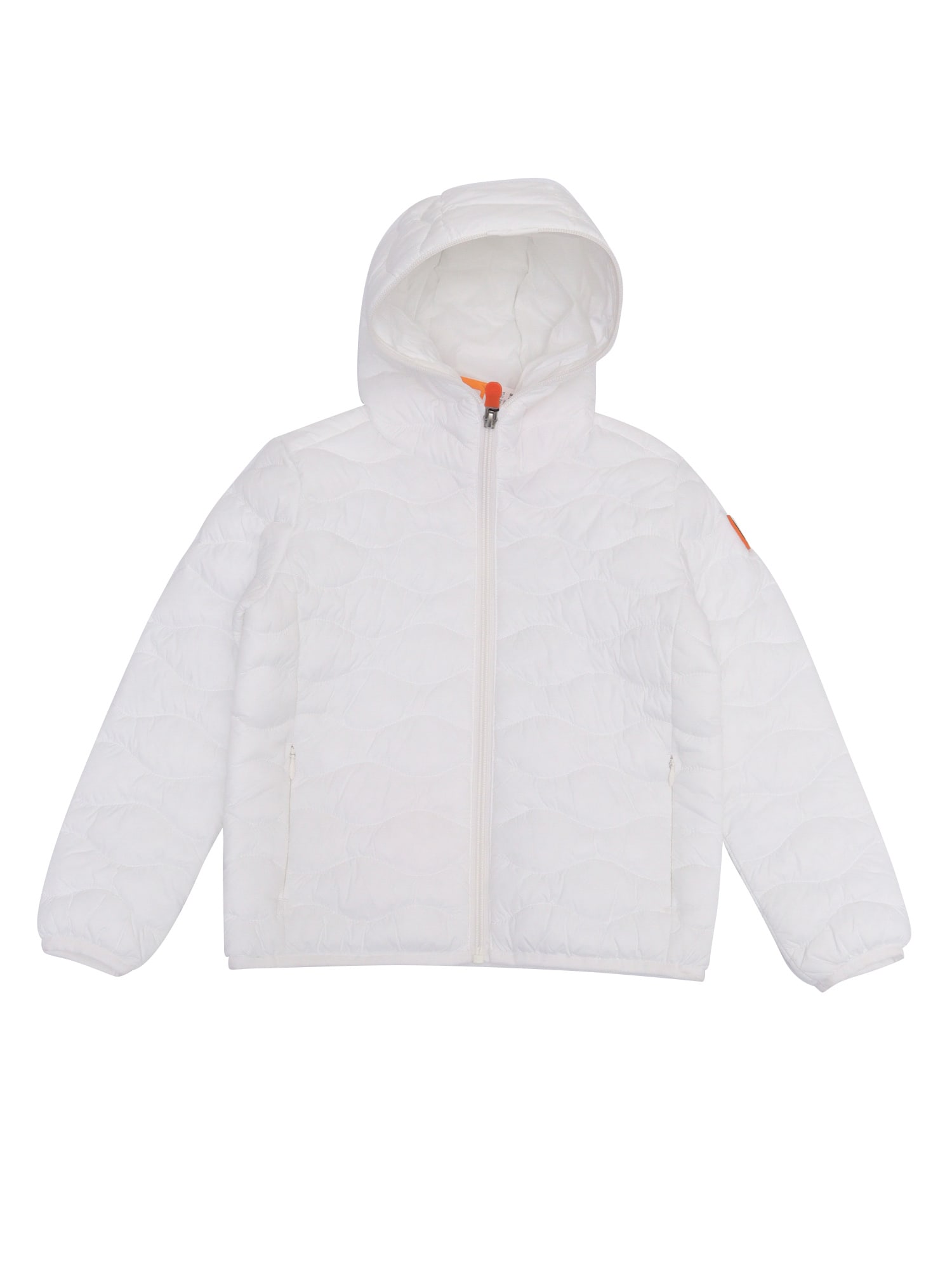 Save The Duck Yul Hooded Jacket Fantasy Quilt In White