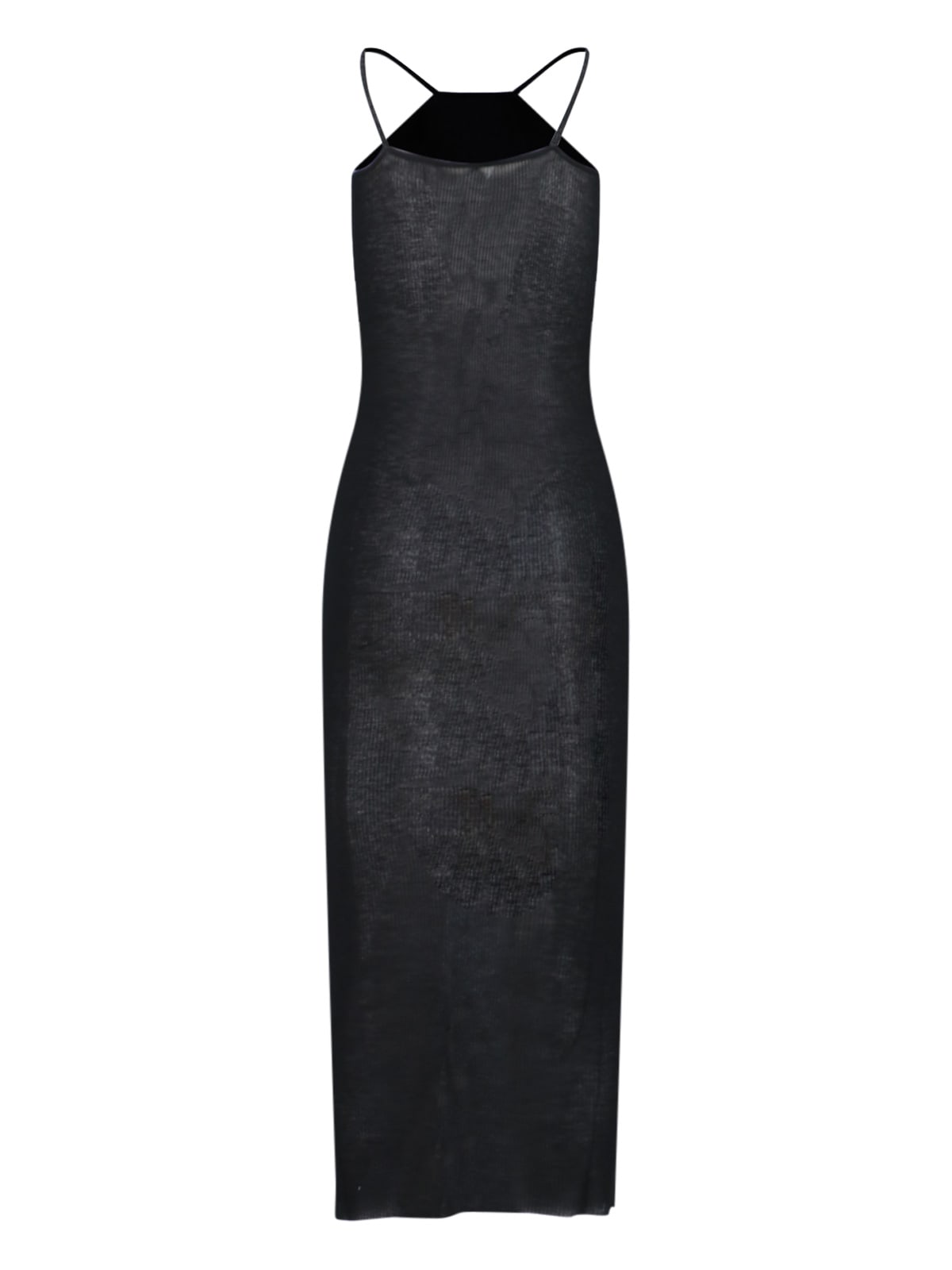 Shop Rick Owens Midi Dress In Black