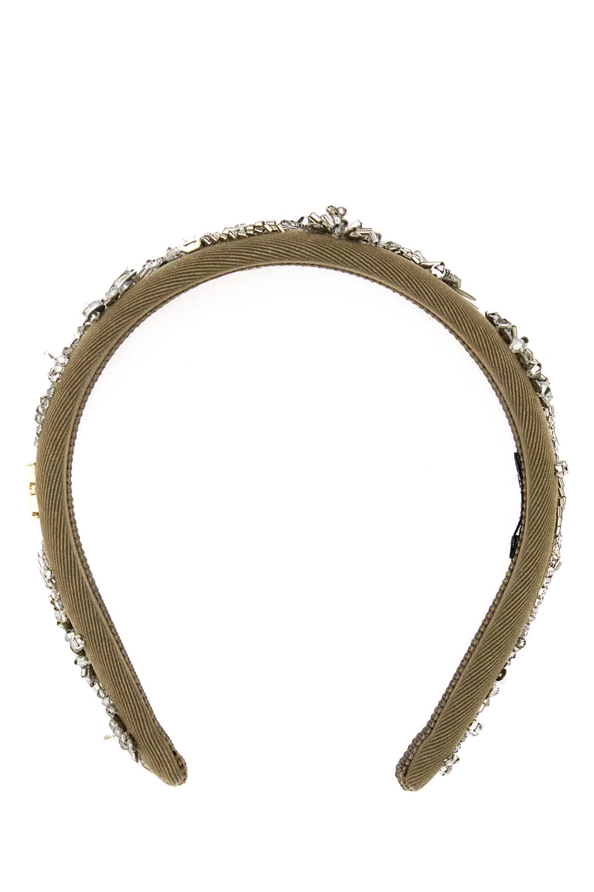 Army Green Gabardine Hairband