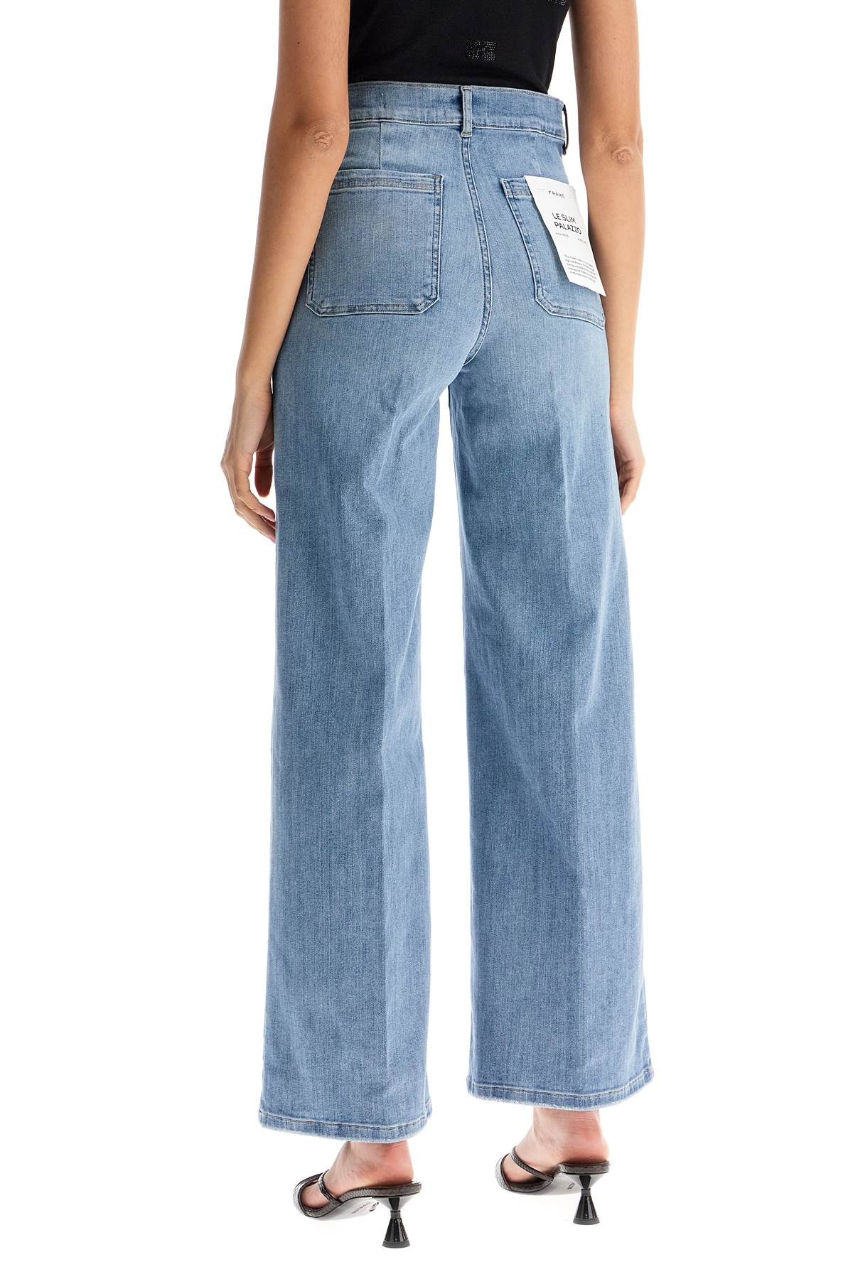 Frame Le Pixie Slim Palazzo Jean In Blue