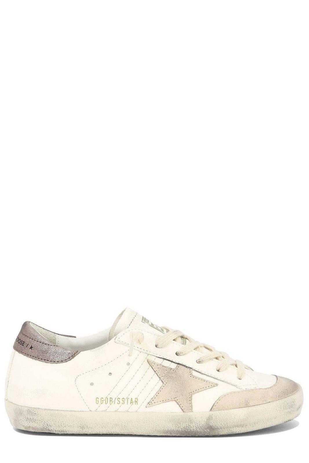 GOLDEN GOOSE SUPER STAR LACE-UP SNEAKERS