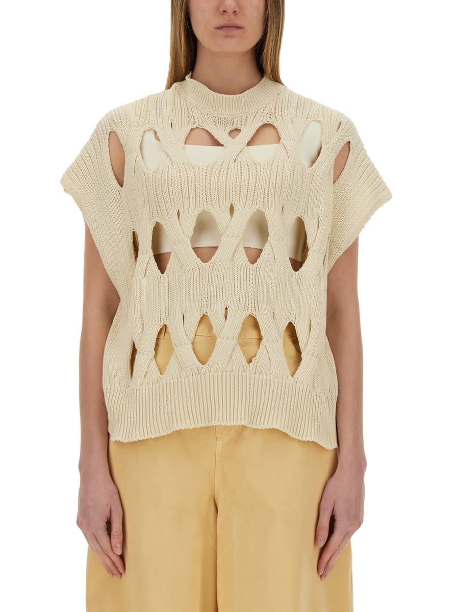 Alysi Springtime Jersey In Beige