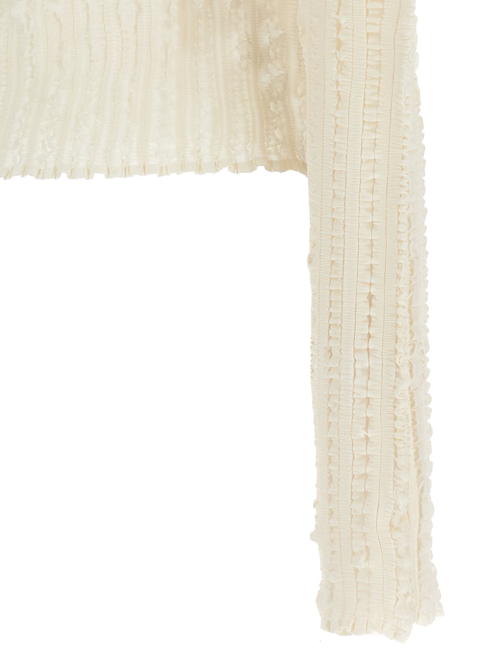 Issey Miyake Jellyfish Pleats Sweaters And Cardigans White