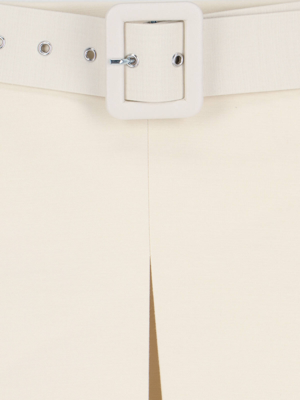 Marni Belted Midi Skirt In Cream