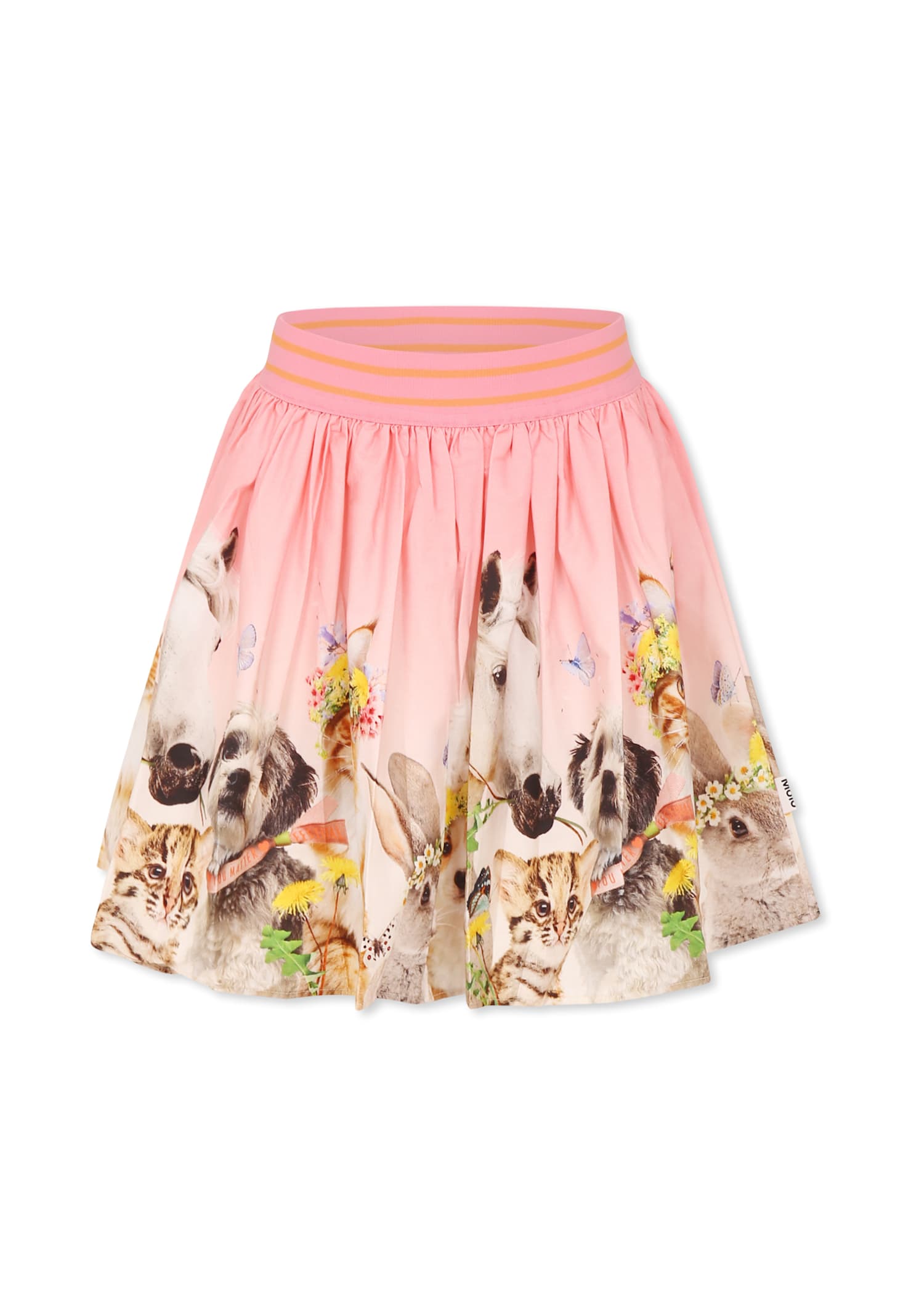 Molo Pink Pleated Skirt In Pink