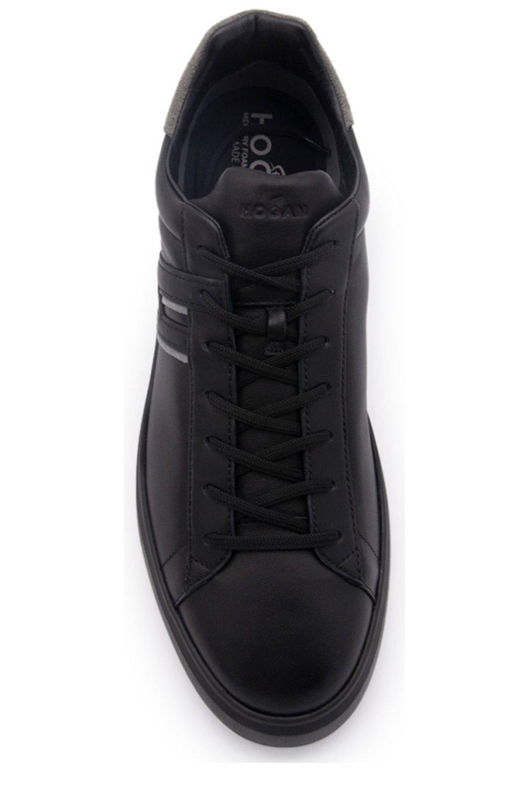 Shop Hogan H580 Sneakers In Black