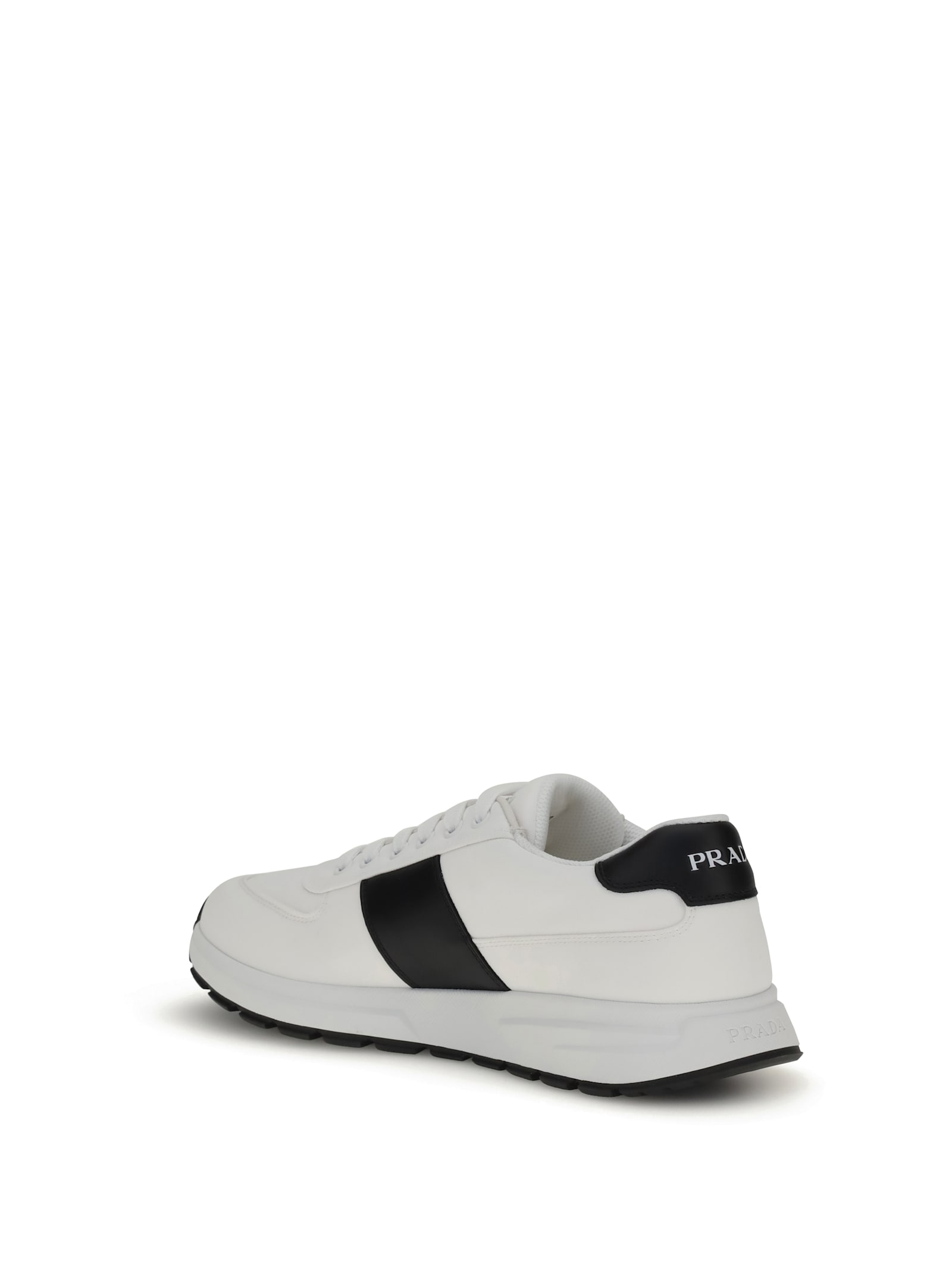 Prada Leather Sneakers In White