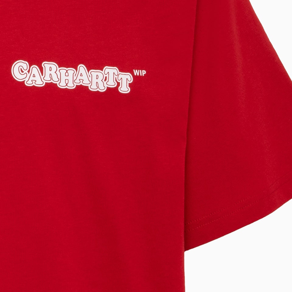 Shop Carhartt Wip Fast Food T-shirt In Red