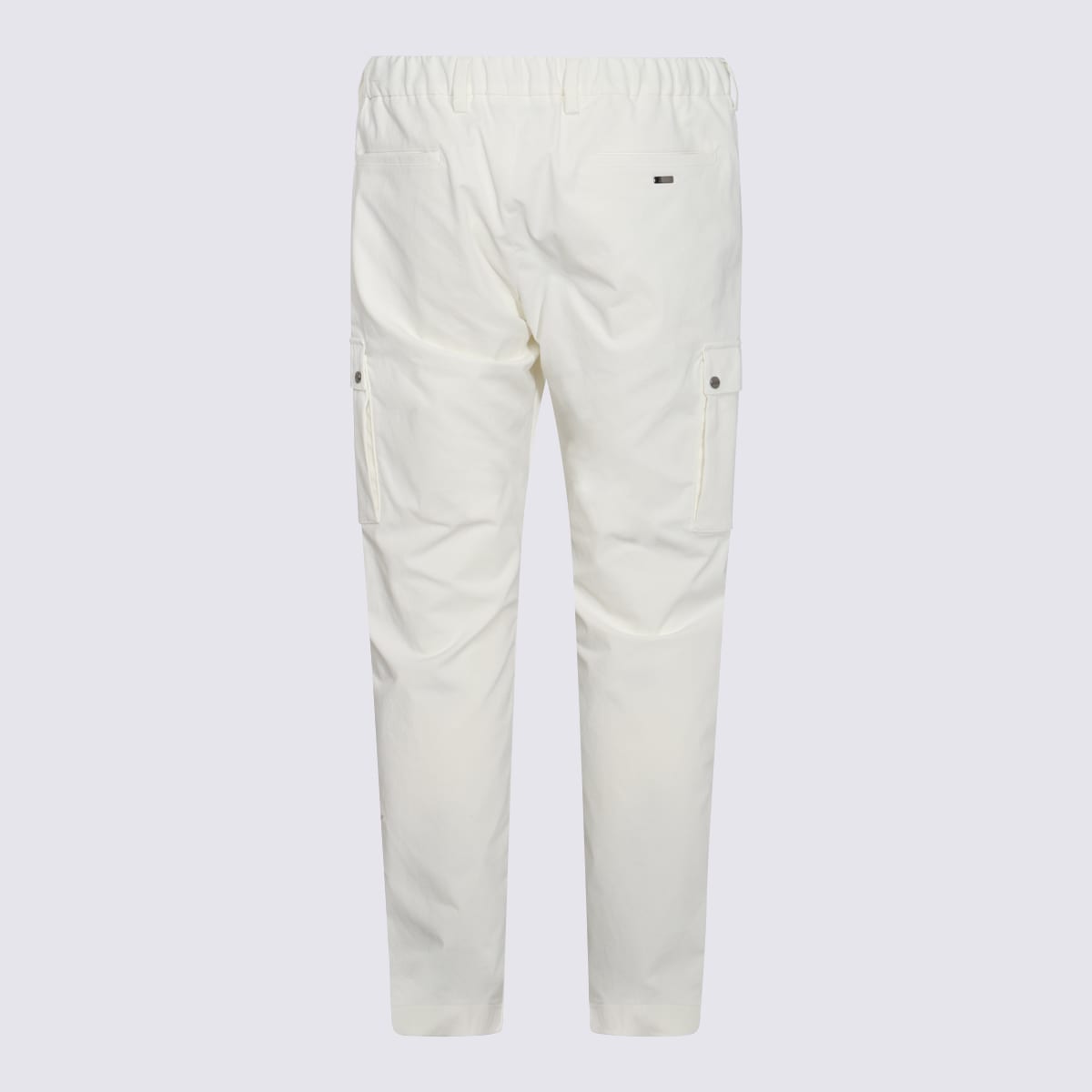 Shop Herno White Pants In Bianco