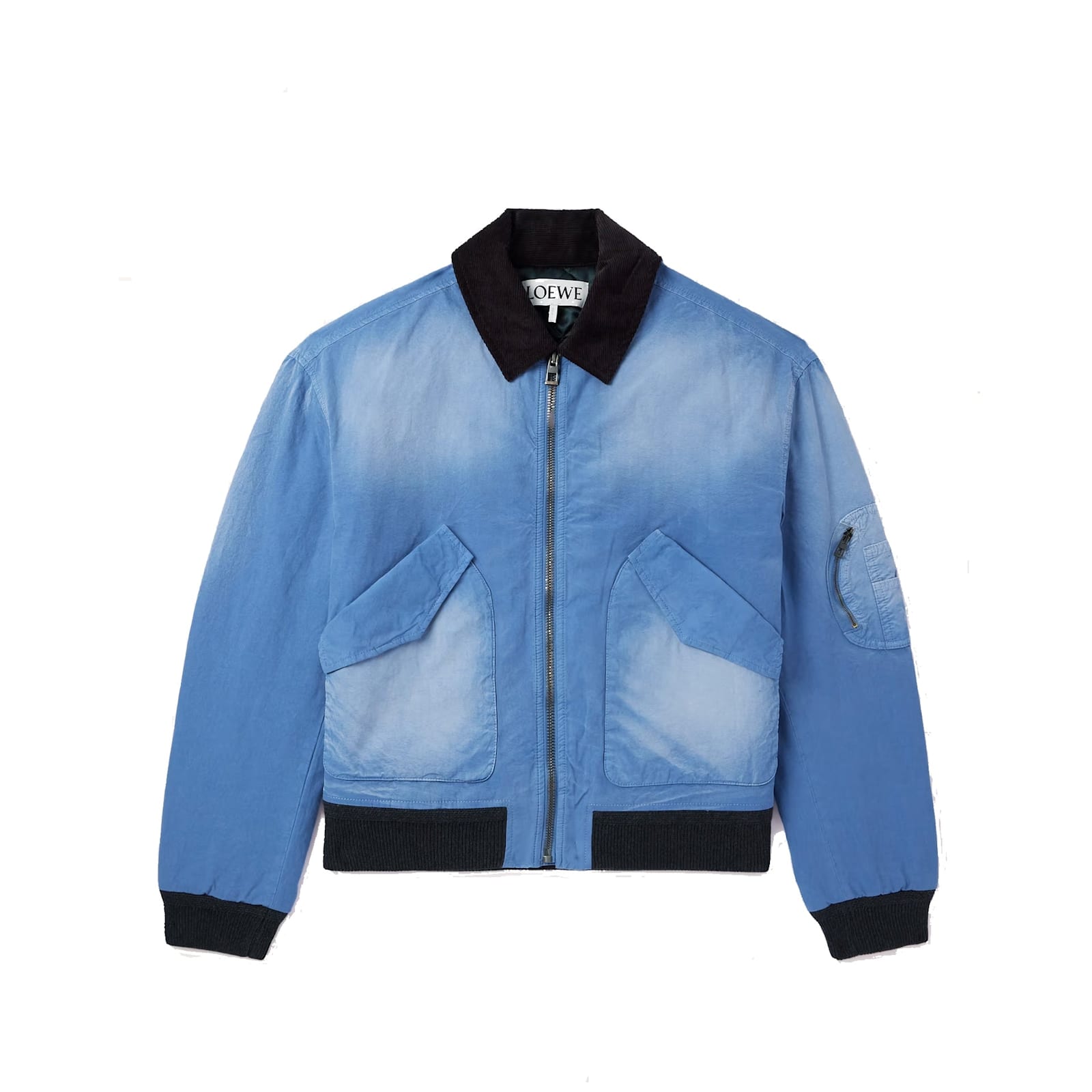 Padded Cotton Bomber Jacket