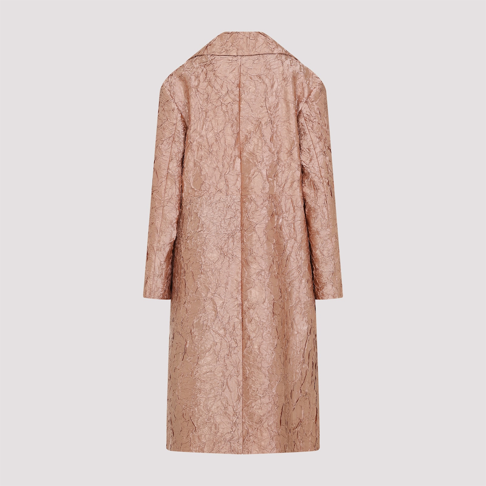 Shop Dries Van Noten Ricca Coat In Peach