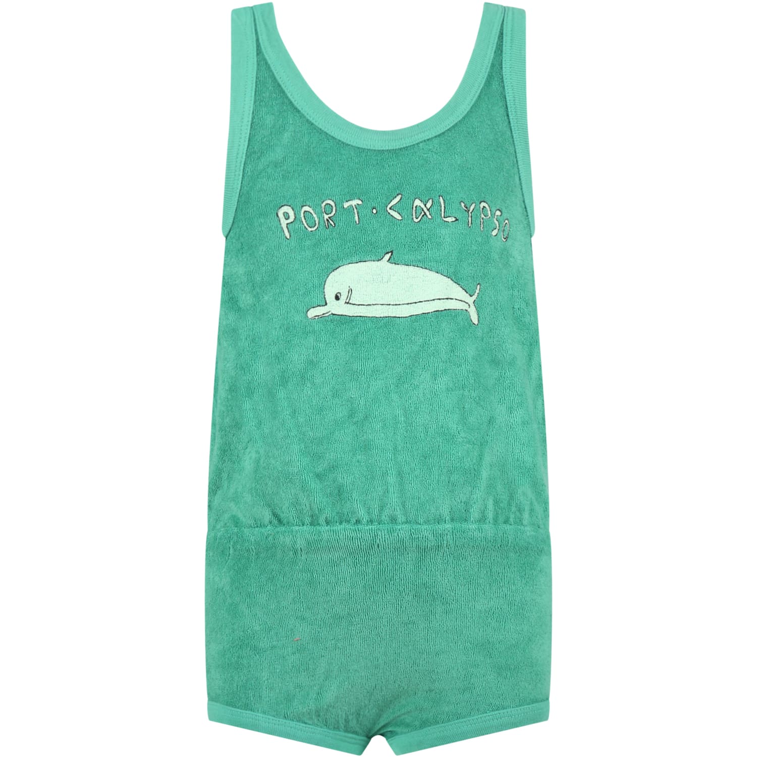 The Animals Observatory Green Bodysuit For Girl