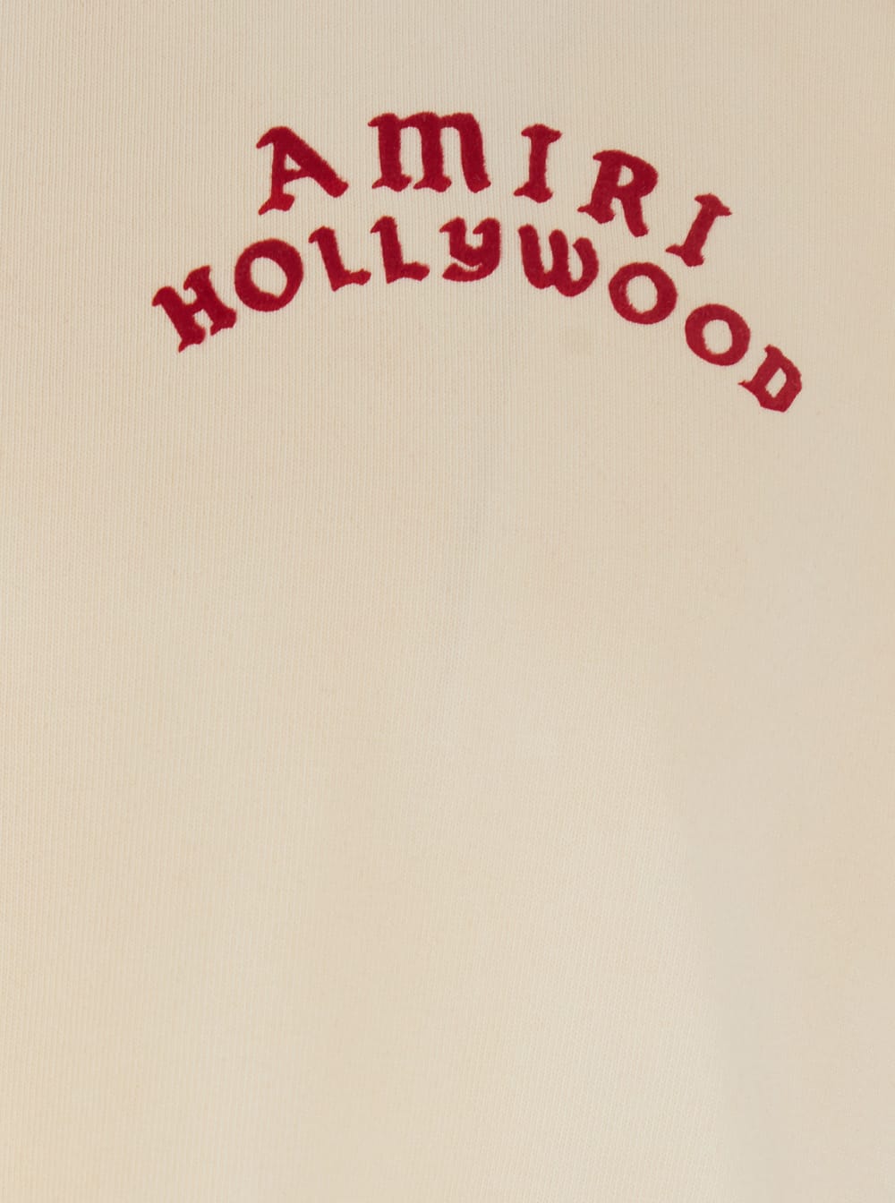 Amiri Pool Cue Beige Crewneck T-shirt With Logo Detail On The Front And Maxi Logo Print On The Rear In Cot In Neutral