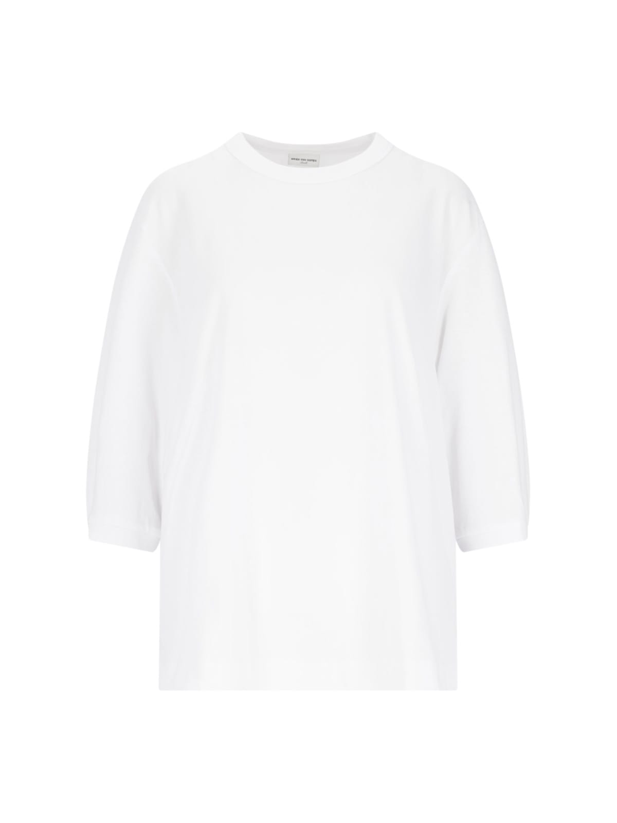 Shop Dries Van Noten Balloon Sleeve T-shirt In White