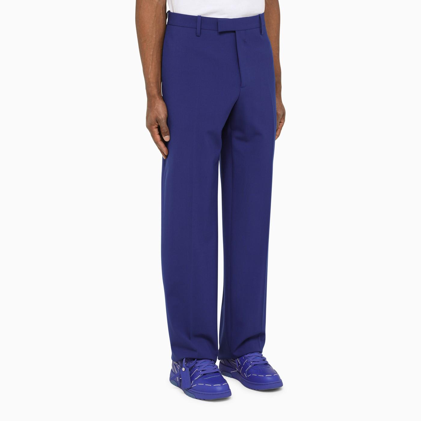 Shop Off-white Blue Tailored Trousers